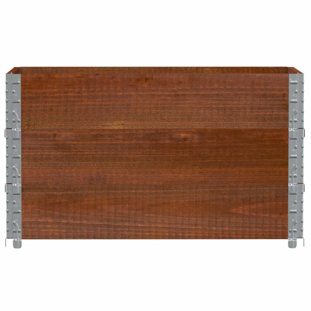 Sodo lovelis, rudas, 100x50cm, pušies medienos masyvas Sodo lovelis, rudas, 100x50cm, pušies medienos masyvas - Image 3