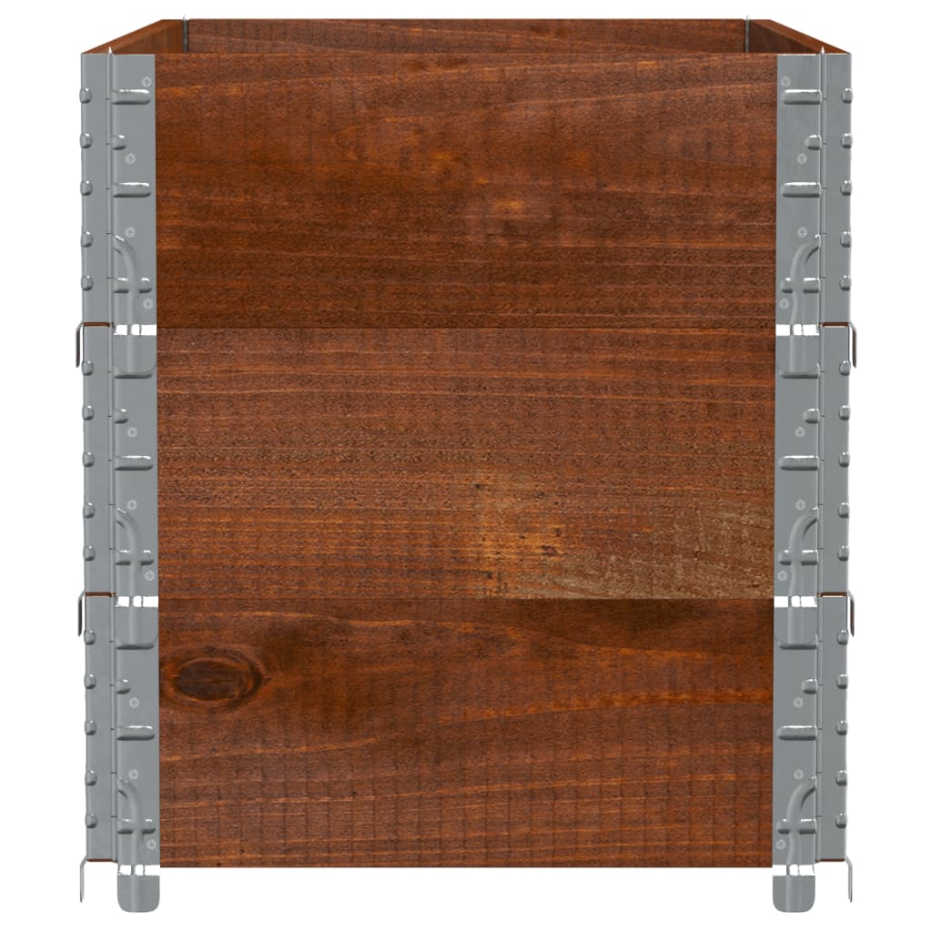 Sodo lovelis, rudas, 100x50cm, pušies medienos masyvas Sodo lovelis, rudas, 100x50cm, pušies medienos masyvas - Image 4