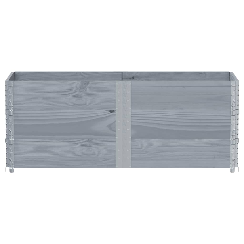 Sodo lovelis, pilkas, 150x50cm, pušies medienos masyvas Sodo lovelis, pilkas, 150x50cm, pušies medienos masyvas - Image 3
