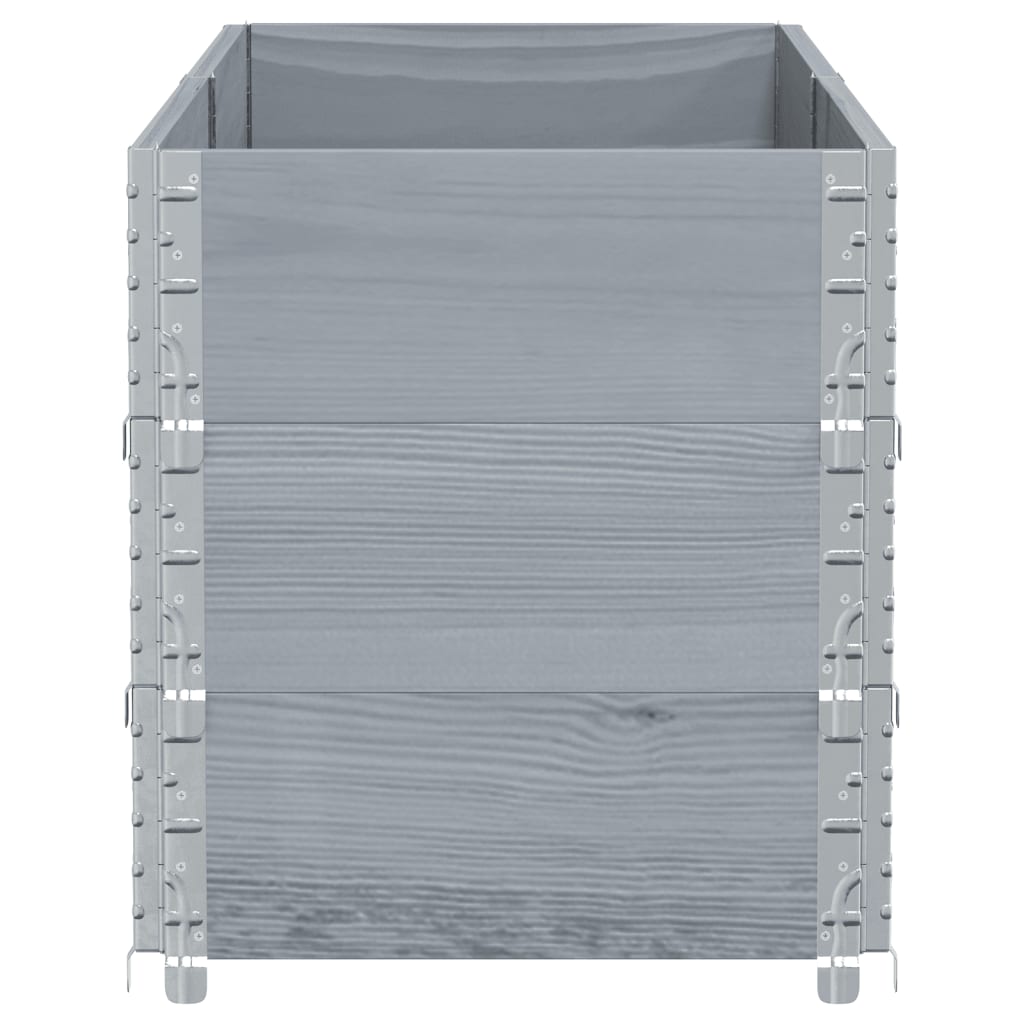 Sodo lovelis, pilkas, 150x50cm, pušies medienos masyvas Sodo lovelis, pilkas, 150x50cm, pušies medienos masyvas - Image 4
