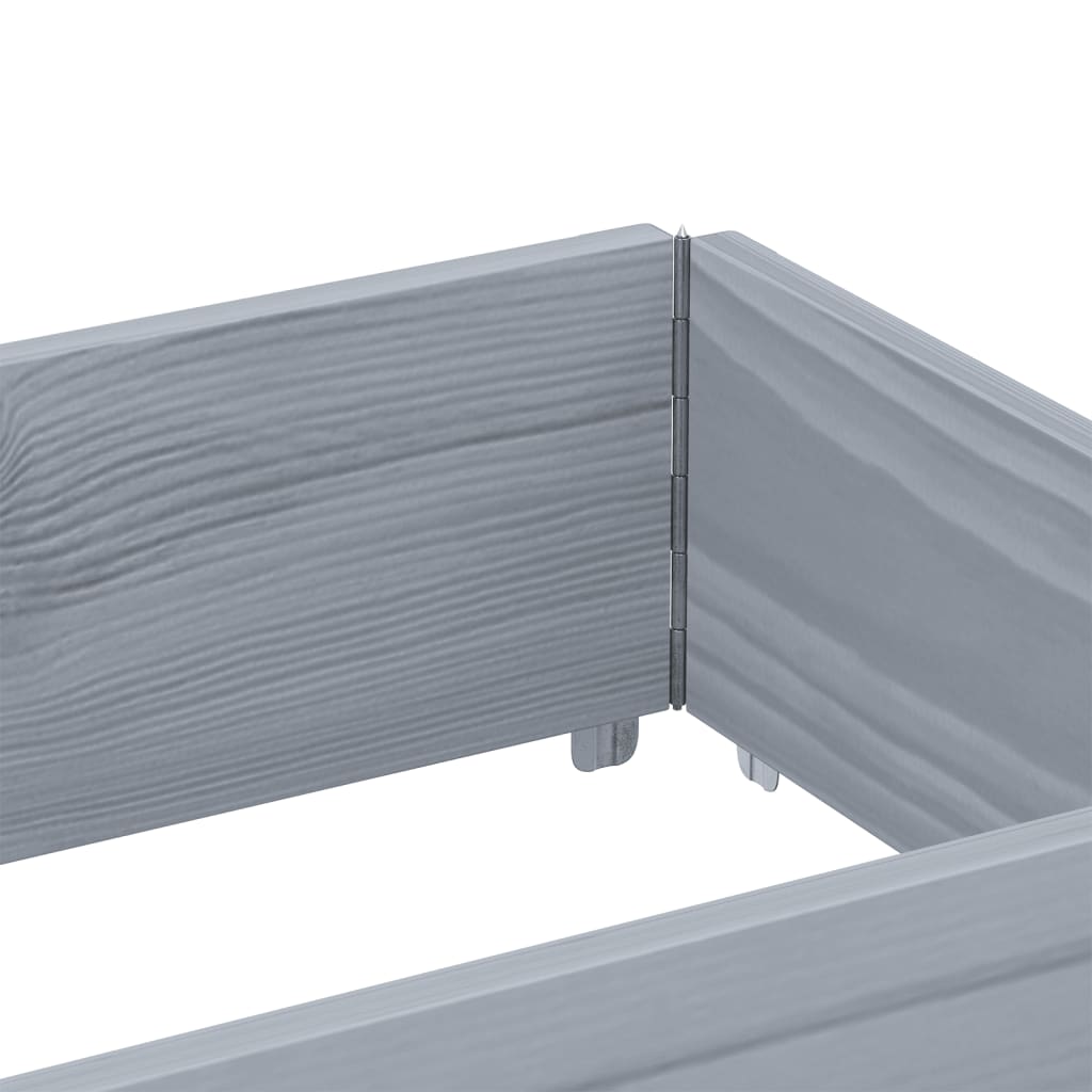 Sodo lovelis, pilkas, 150x50cm, pušies medienos masyvas Sodo lovelis, pilkas, 150x50cm, pušies medienos masyvas - Image 7