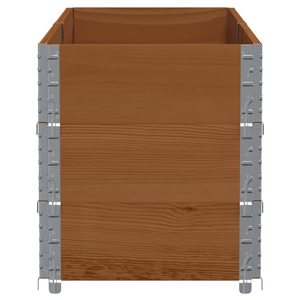 Sodo lovelis, rudas, 150x50cm, pušies medienos masyvas Sodo lovelis, rudas, 150x50cm, pušies medienos masyvas - Image 4