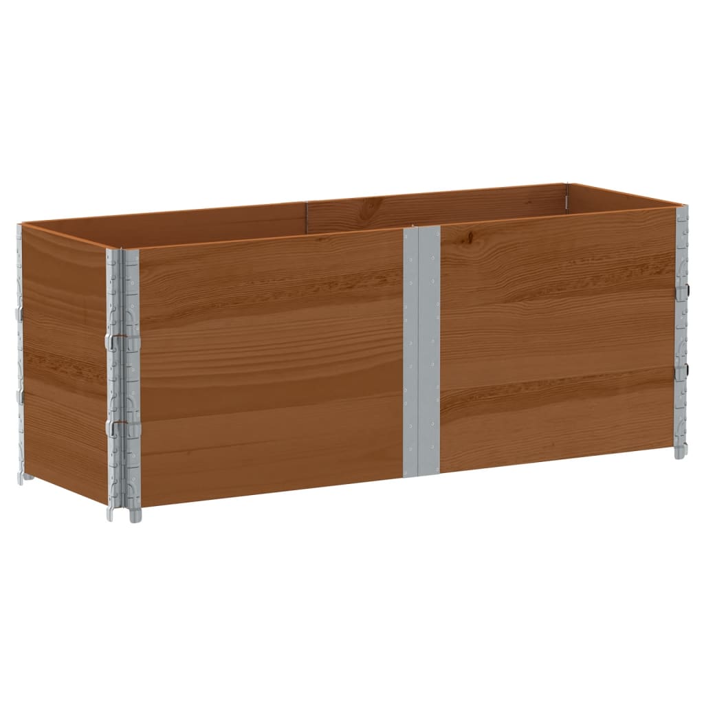 Sodo lovelis, rudas, 150x50cm, pušies medienos masyvas Sodo lovelis, rudas, 150x50cm, pušies medienos masyvas - Image 5