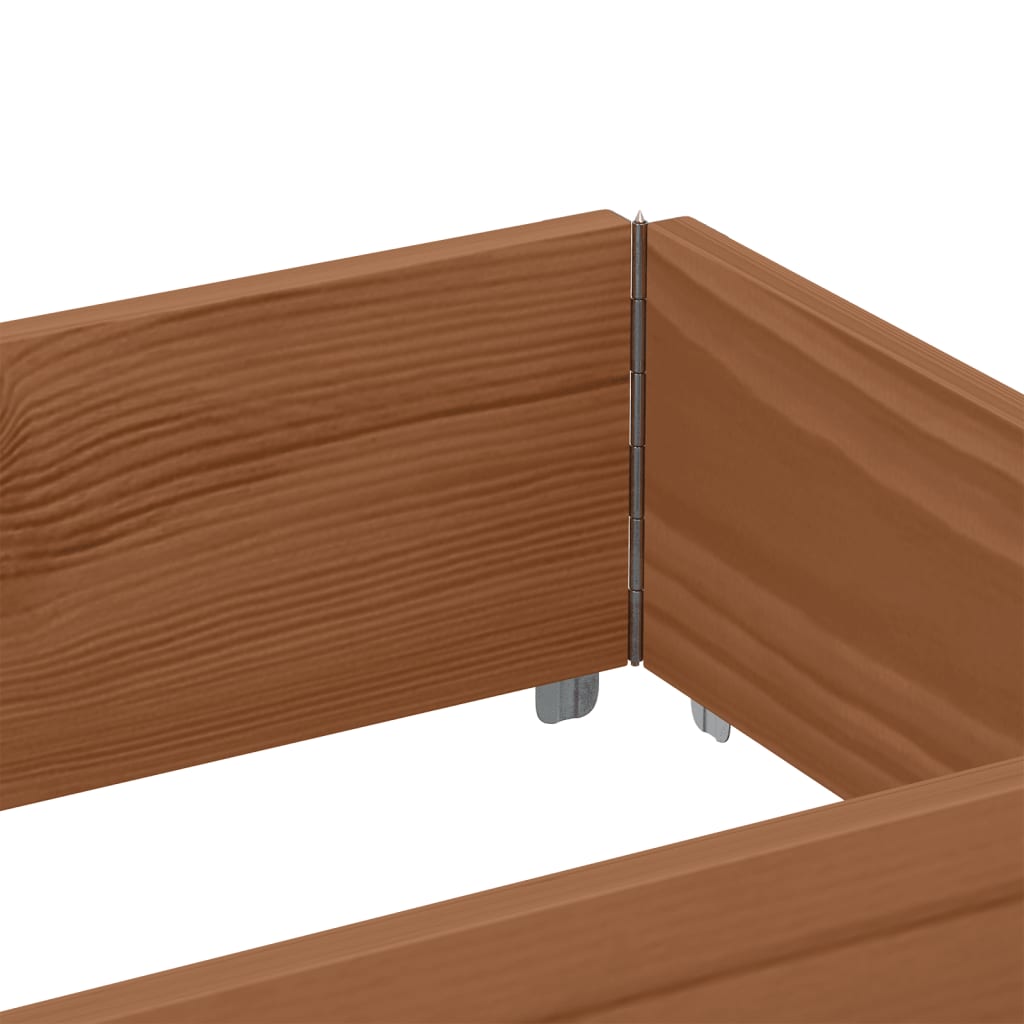Sodo lovelis, rudas, 150x50cm, pušies medienos masyvas Sodo lovelis, rudas, 150x50cm, pušies medienos masyvas - Image 7
