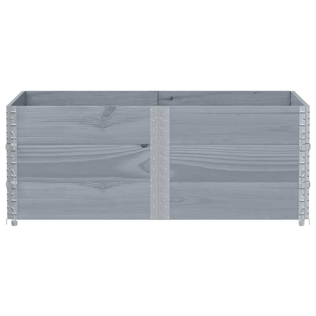 Sodo lovelis, pilkas, 150x100cm, pušies medienos masyvas Sodo lovelis, pilkas, 150x100cm, pušies medienos masyvas - Image 3