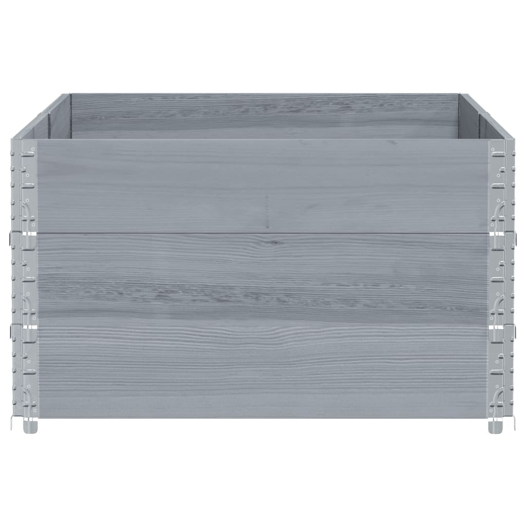 Sodo lovelis, pilkas, 150x100cm, pušies medienos masyvas Sodo lovelis, pilkas, 150x100cm, pušies medienos masyvas - Image 4