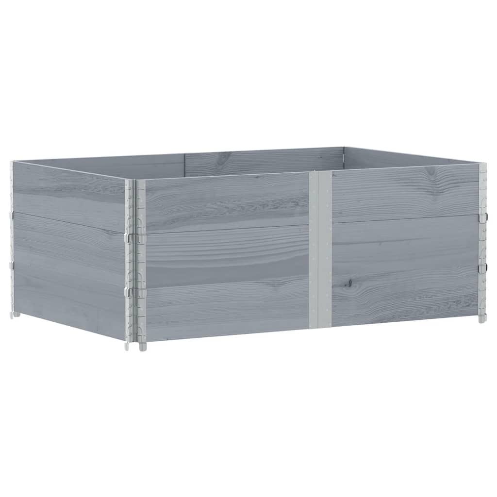 Sodo lovelis, pilkas, 150x100cm, pušies medienos masyvas Sodo lovelis, pilkas, 150x100cm, pušies medienos masyvas - Image 5