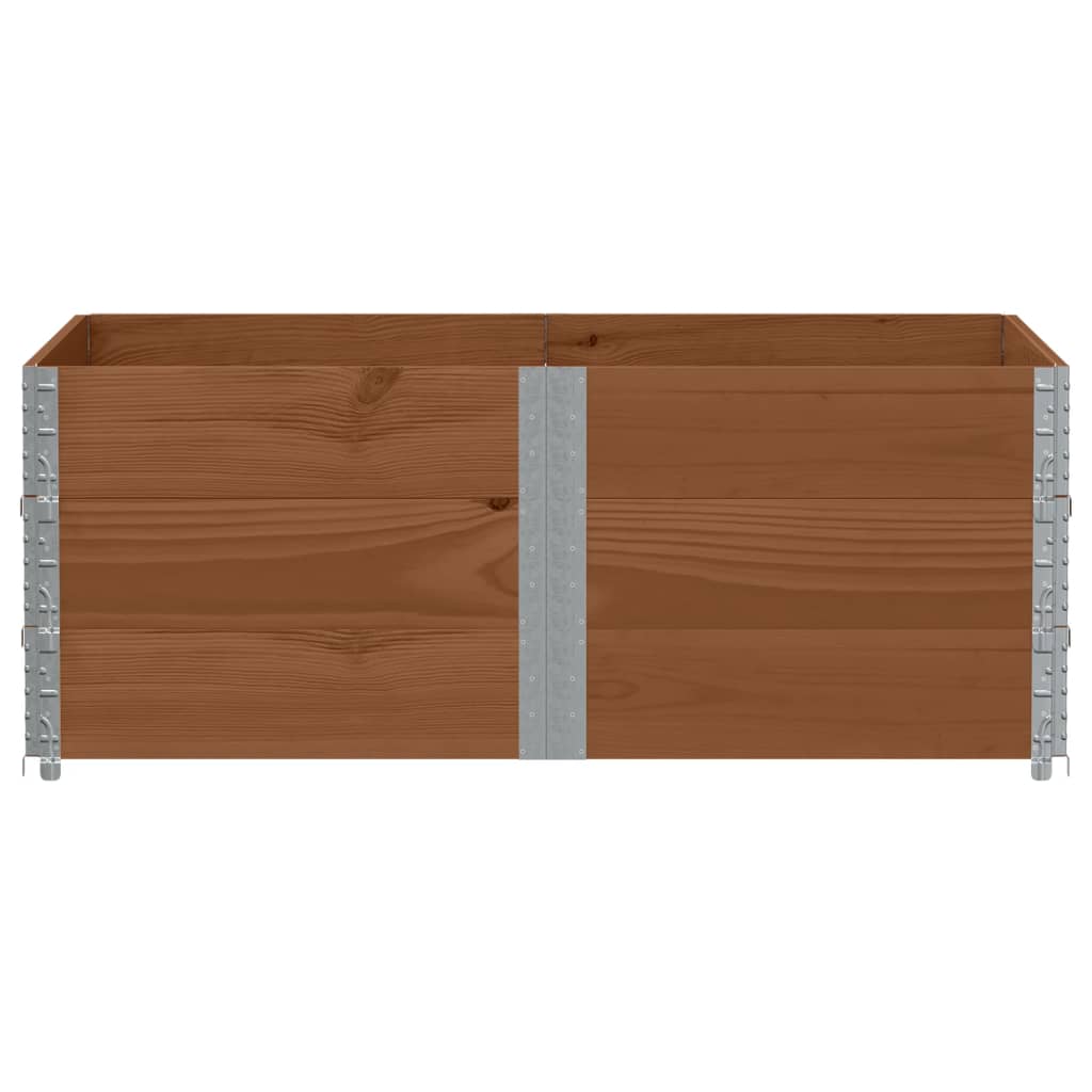 Sodo lovelis, rudas, 150x100cm, pušies medienos masyvas Sodo lovelis, rudas, 150x100cm, pušies medienos masyvas - Image 3
