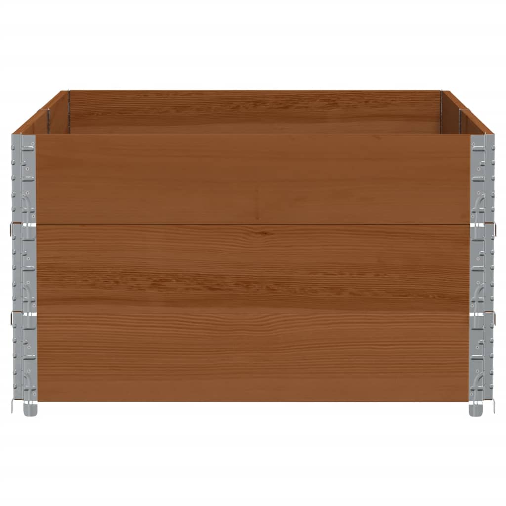 Sodo lovelis, rudas, 150x100cm, pušies medienos masyvas Sodo lovelis, rudas, 150x100cm, pušies medienos masyvas - Image 4