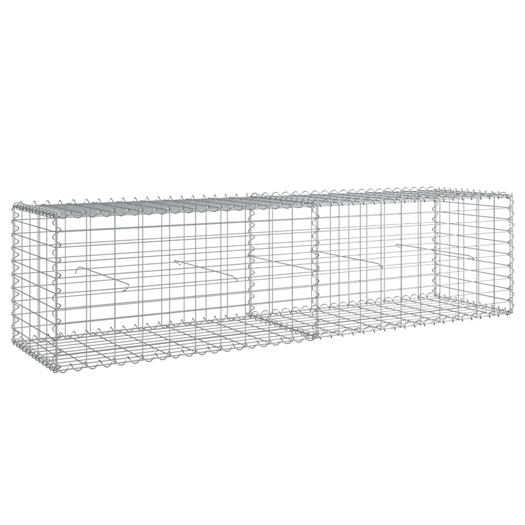 Gabiono krepšys su dangčiu, 200x50x50cm, galvanizuota geležis Gabiono krepšys su dangčiu, 200x50x50cm, galvanizuota geležis - Image 5