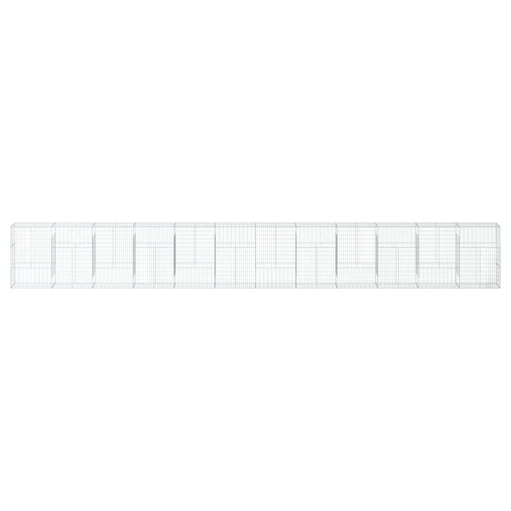 Gabiono krepšys su dangčiu, 1200x50x150cm, galvanizuota geležis Gabiono krepšys su dangčiu, 1200x50x150cm, galvanizuota geležis - Image 3