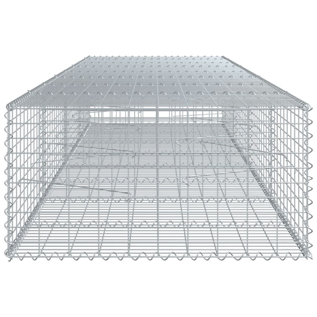 Gabiono krepšys su dangčiu, 400x100x50cm, galvanizuota geležis Gabiono krepšys su dangčiu, 400x100x50cm, galvanizuota geležis - Image 4