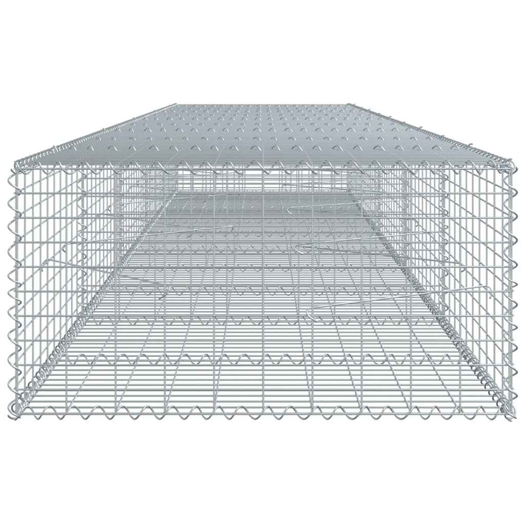 Gabiono krepšys su dangčiu, 500x100x50cm, galvanizuota geležis Gabiono krepšys su dangčiu, 500x100x50cm, galvanizuota geležis - Image 4