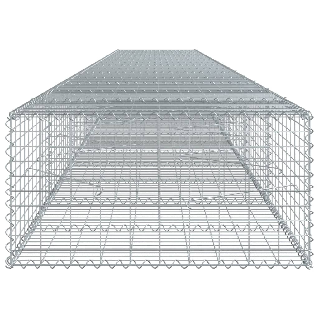 Gabiono krepšys su dangčiu, 800x100x50cm, galvanizuota geležis Gabiono krepšys su dangčiu, 800x100x50cm, galvanizuota geležis - Image 4
