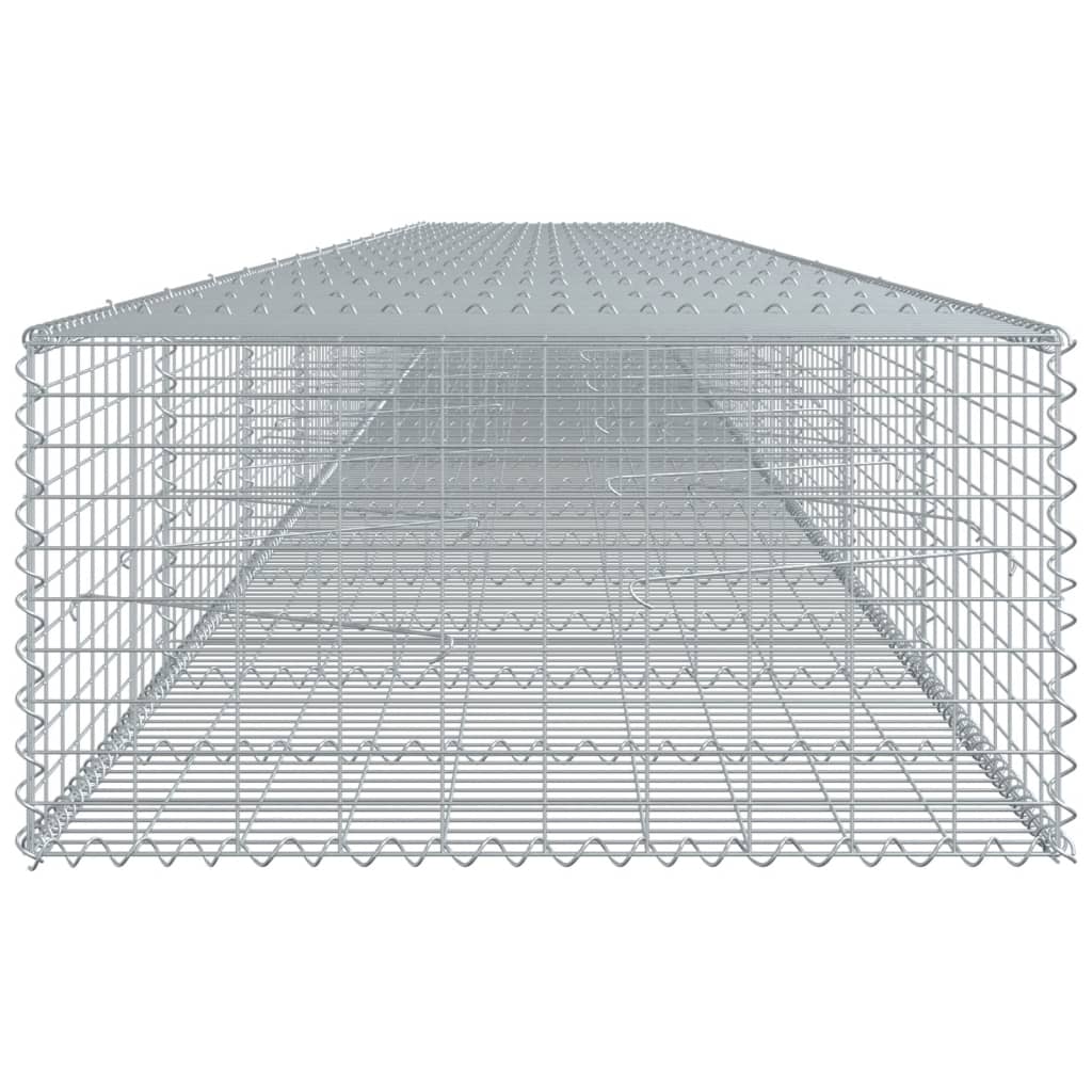Gabiono krepšys su dangčiu, 900x100x50cm, galvanizuota geležis Gabiono krepšys su dangčiu, 900x100x50cm, galvanizuota geležis - Image 4