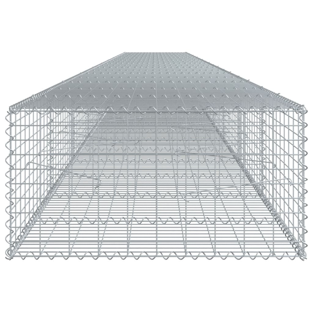 Gabiono krepšys su dangčiu, 1000x100x50cm, galvanizuota geležis Gabiono krepšys su dangčiu, 1000x100x50cm, galvanizuota geležis - Image 4