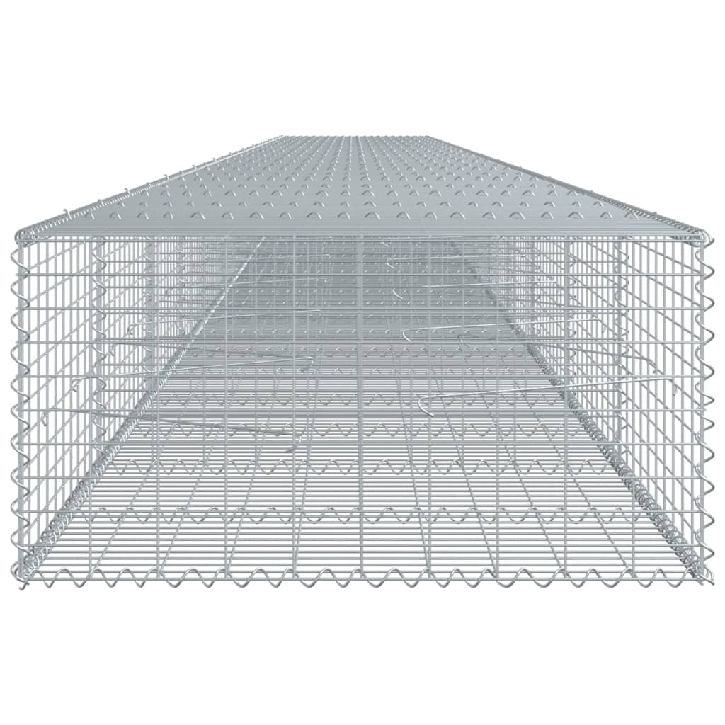 Gabiono krepšys su dangčiu, 1200x100x50cm, galvanizuota geležis Gabiono krepšys su dangčiu, 1200x100x50cm, galvanizuota geležis - Image 4