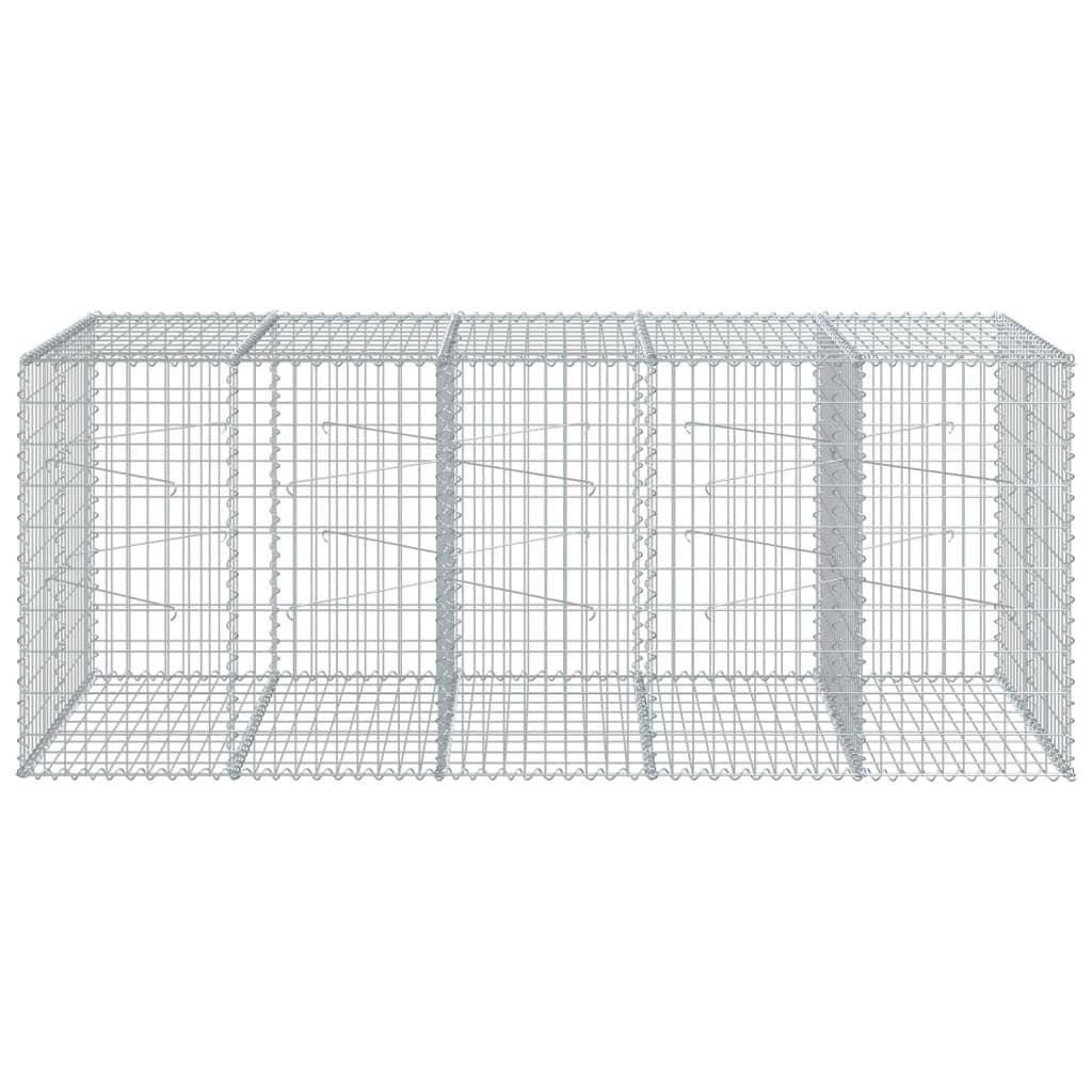 Gabiono krepšys su dangčiu, 250x100x100cm, galvanizuota geležis Gabiono krepšys su dangčiu, 250x100x100cm, galvanizuota geležis - Image 3