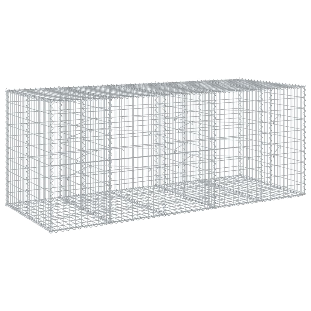 Gabiono krepšys su dangčiu, 250x100x100cm, galvanizuota geležis Gabiono krepšys su dangčiu, 250x100x100cm, galvanizuota geležis - Image 5