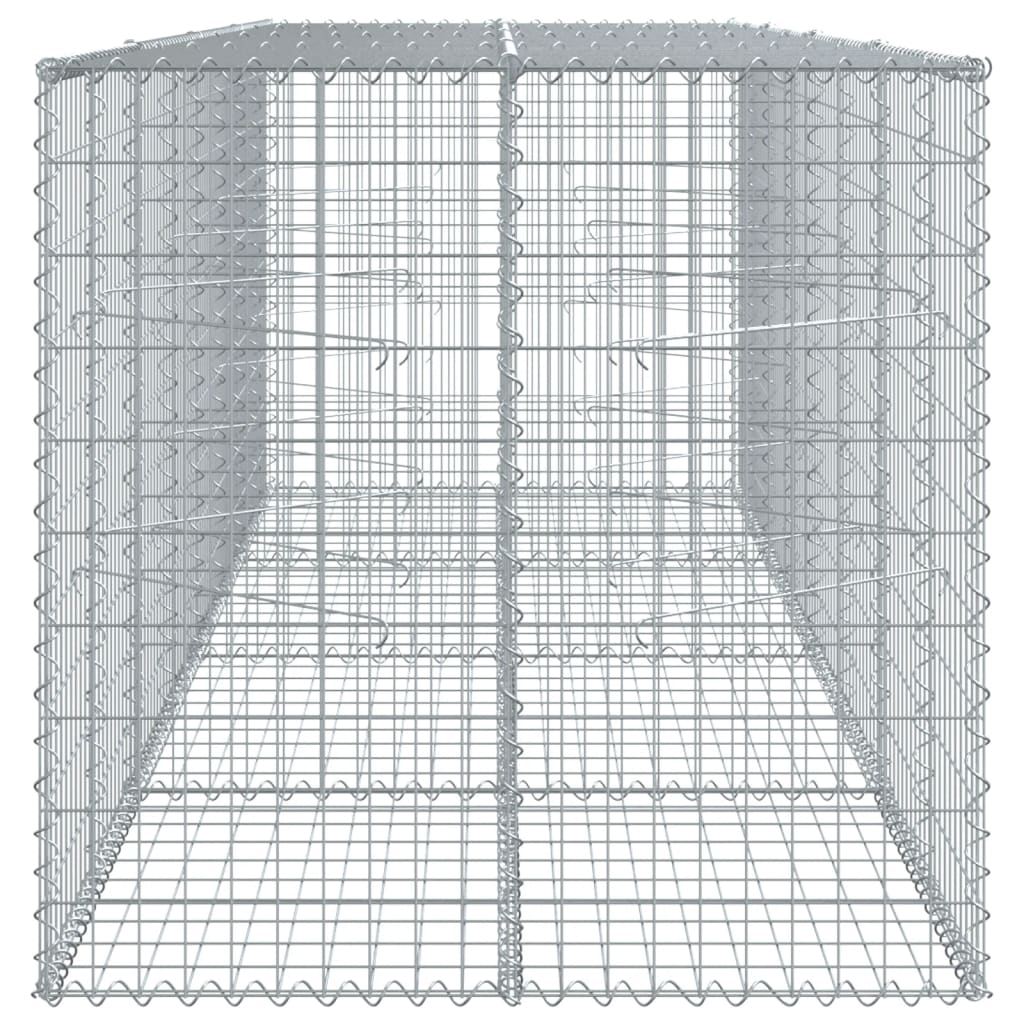 Gabiono krepšys su dangčiu, 400x100x100cm, galvanizuota geležis Gabiono krepšys su dangčiu, 400x100x100cm, galvanizuota geležis - Image 4