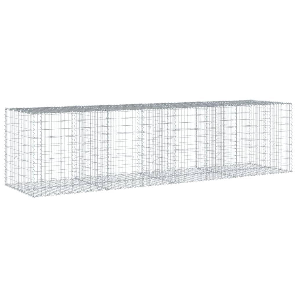 Gabiono krepšys su dangčiu, 400x100x100cm, galvanizuota geležis Gabiono krepšys su dangčiu, 400x100x100cm, galvanizuota geležis - Image 5