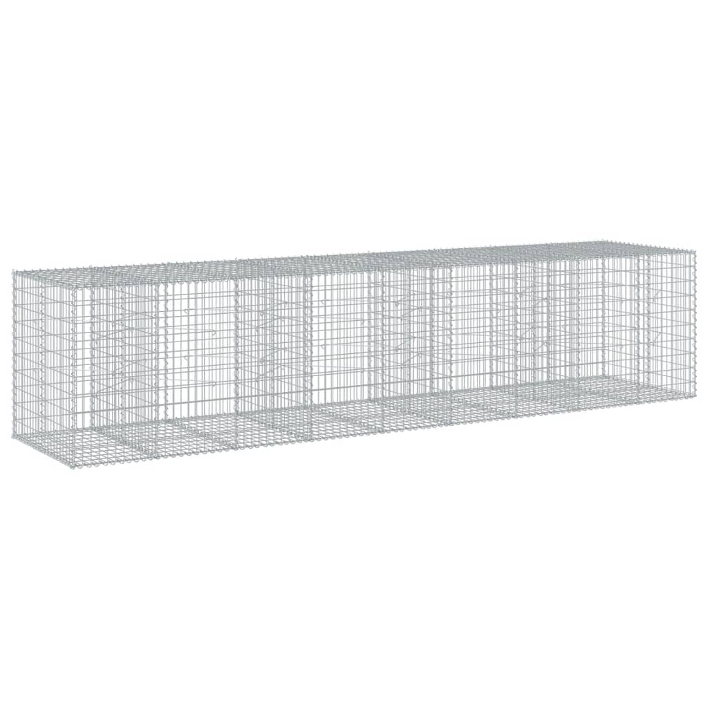 Gabiono krepšys su dangčiu, 450x100x100cm, galvanizuota geležis Gabiono krepšys su dangčiu, 450x100x100cm, galvanizuota geležis - Image 5