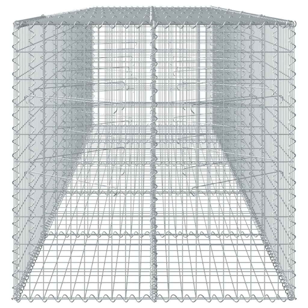 Gabiono krepšys su dangčiu, 500x100x100cm, galvanizuota geležis Gabiono krepšys su dangčiu, 500x100x100cm, galvanizuota geležis - Image 4