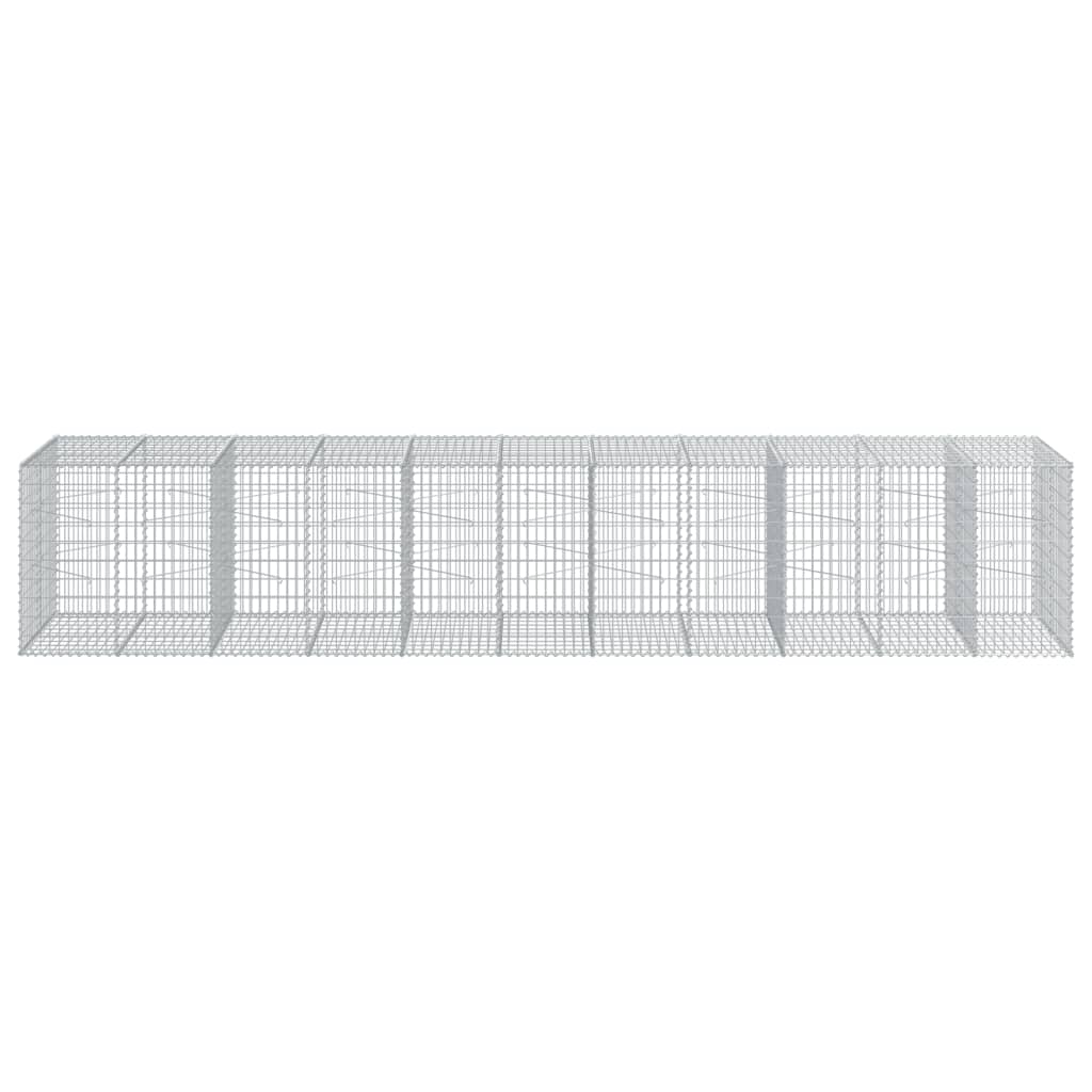 Gabiono krepšys su dangčiu, 550x100x100cm, galvanizuota geležis Gabiono krepšys su dangčiu, 550x100x100cm, galvanizuota geležis - Image 3