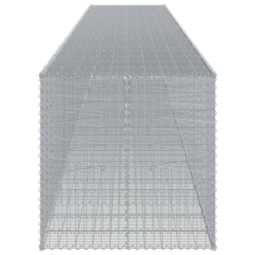 Gabiono krepšys su dangčiu, 1150x100x100cm, geležis Gabiono krepšys su dangčiu, 1150x100x100cm, geležis - Image 4