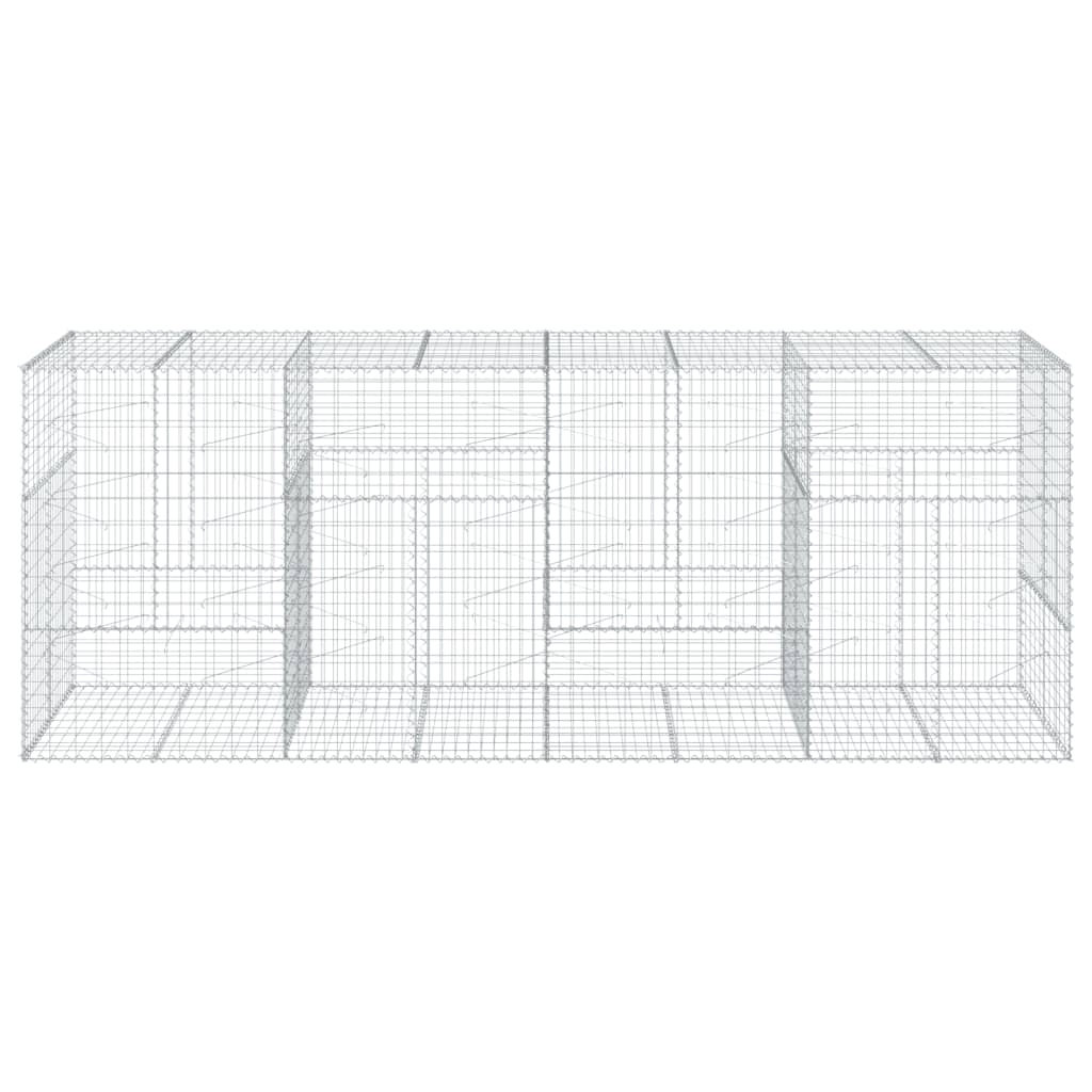 Gabiono krepšys su dangčiu, 400x100x150cm, galvanizuota geležis Gabiono krepšys su dangčiu, 400x100x150cm, galvanizuota geležis - Image 3