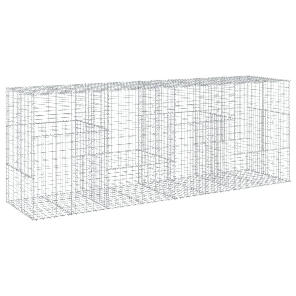 Gabiono krepšys su dangčiu, 400x100x150cm, galvanizuota geležis Gabiono krepšys su dangčiu, 400x100x150cm, galvanizuota geležis - Image 5