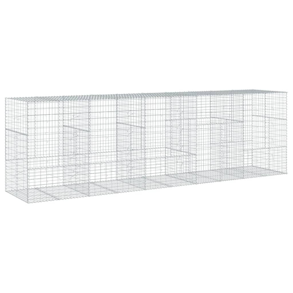 Gabiono krepšys su dangčiu, 500x100x150cm, galvanizuota geležis Gabiono krepšys su dangčiu, 500x100x150cm, galvanizuota geležis - Image 5