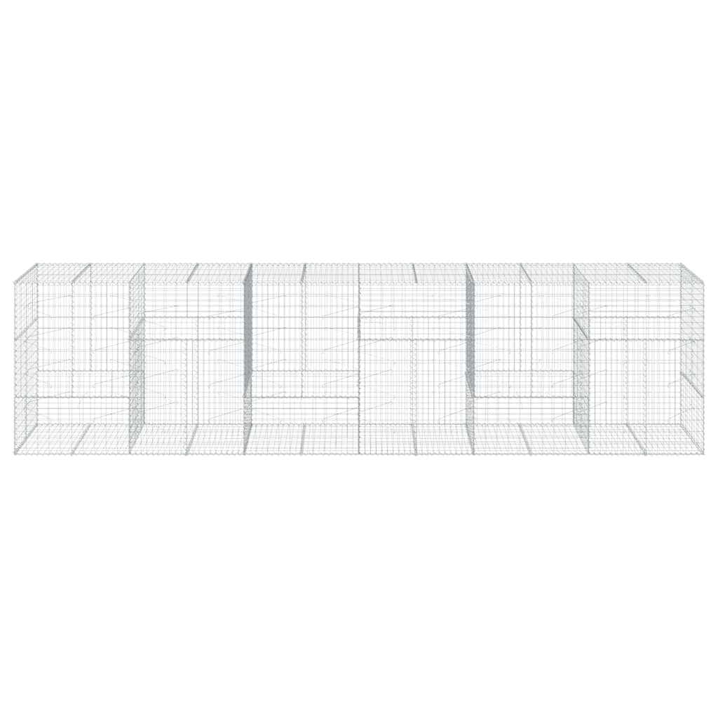 Gabiono krepšys su dangčiu, 600x100x150cm, galvanizuota geležis Gabiono krepšys su dangčiu, 600x100x150cm, galvanizuota geležis - Image 3