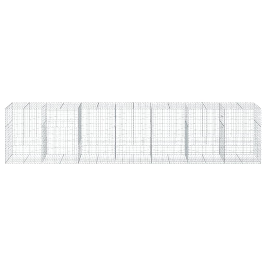 Gabiono krepšys su dangčiu, 700x100x150cm, galvanizuota geležis Gabiono krepšys su dangčiu, 700x100x150cm, galvanizuota geležis - Image 3