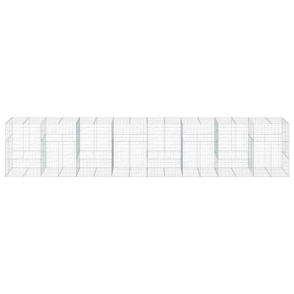 Gabiono krepšys su dangčiu, 800x100x150cm, galvanizuota geležis Gabiono krepšys su dangčiu, 800x100x150cm, galvanizuota geležis - Image 3