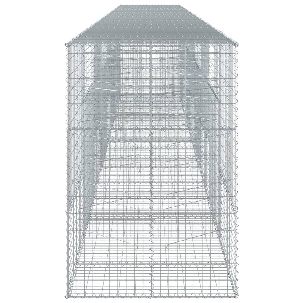 Gabiono krepšys su dangčiu, 800x100x150cm, galvanizuota geležis Gabiono krepšys su dangčiu, 800x100x150cm, galvanizuota geležis - Image 4