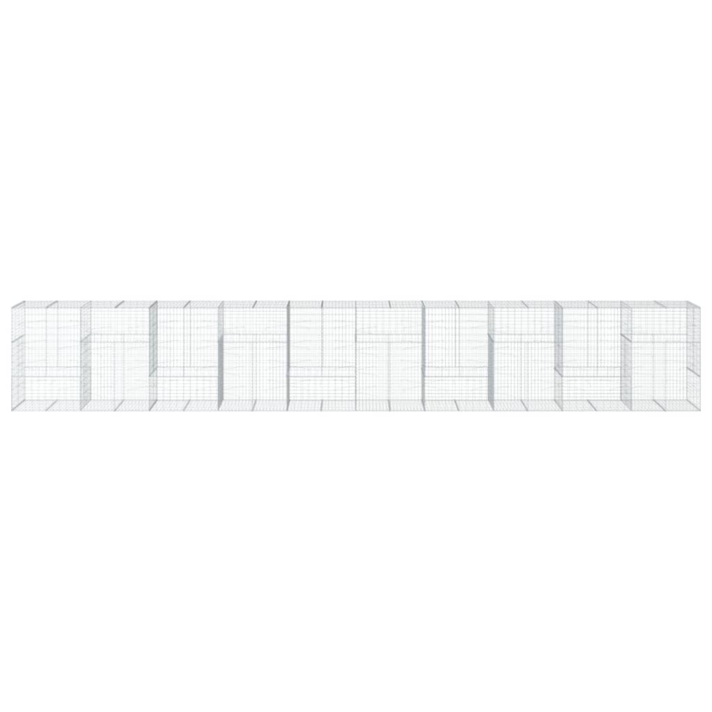 Gabiono krepšys su dangčiu, 1000x100x150cm, geležis Gabiono krepšys su dangčiu, 1000x100x150cm, geležis - Image 3