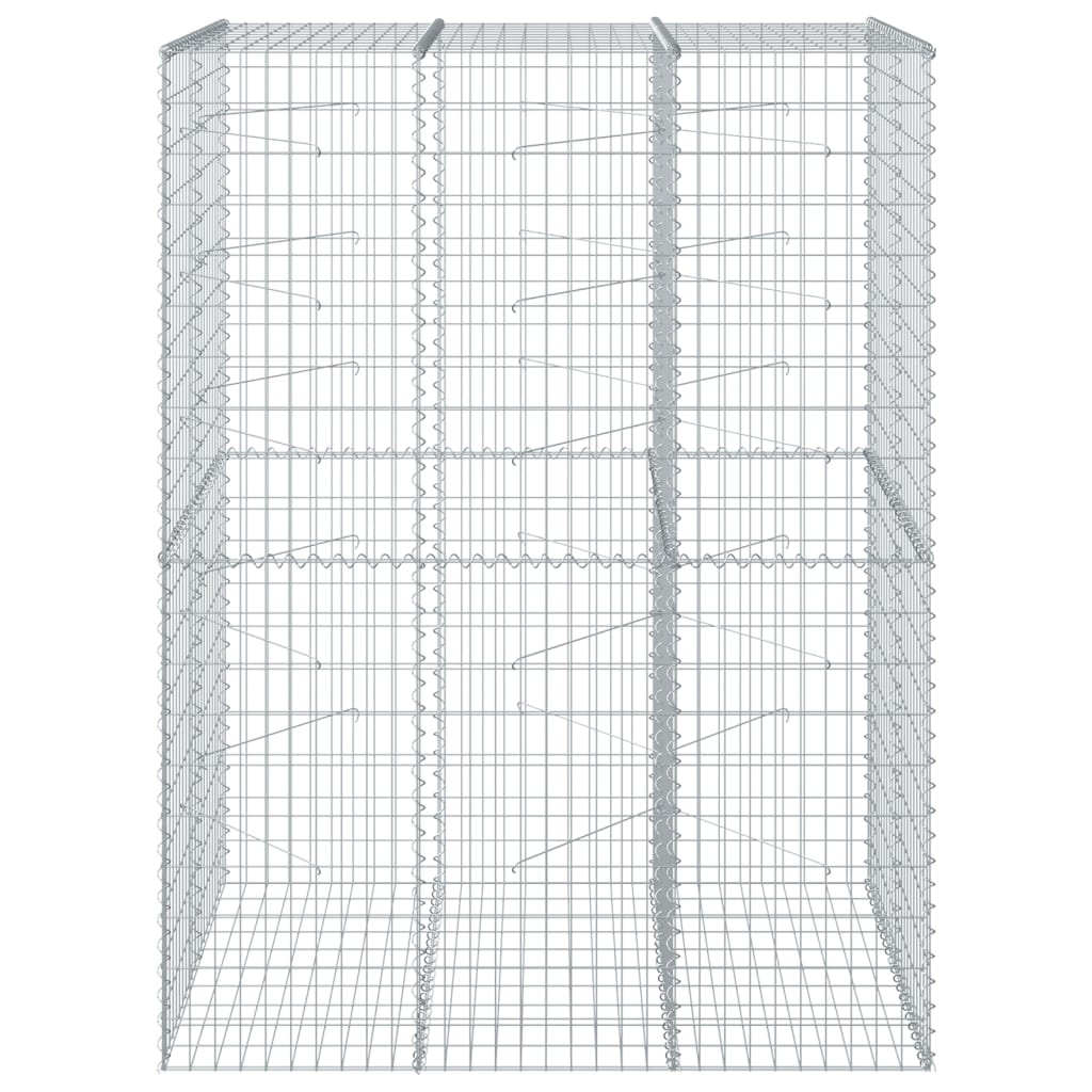 Gabiono krepšys su dangčiu, 150x100x200cm, galvanizuota geležis Gabiono krepšys su dangčiu, 150x100x200cm, galvanizuota geležis - Image 3