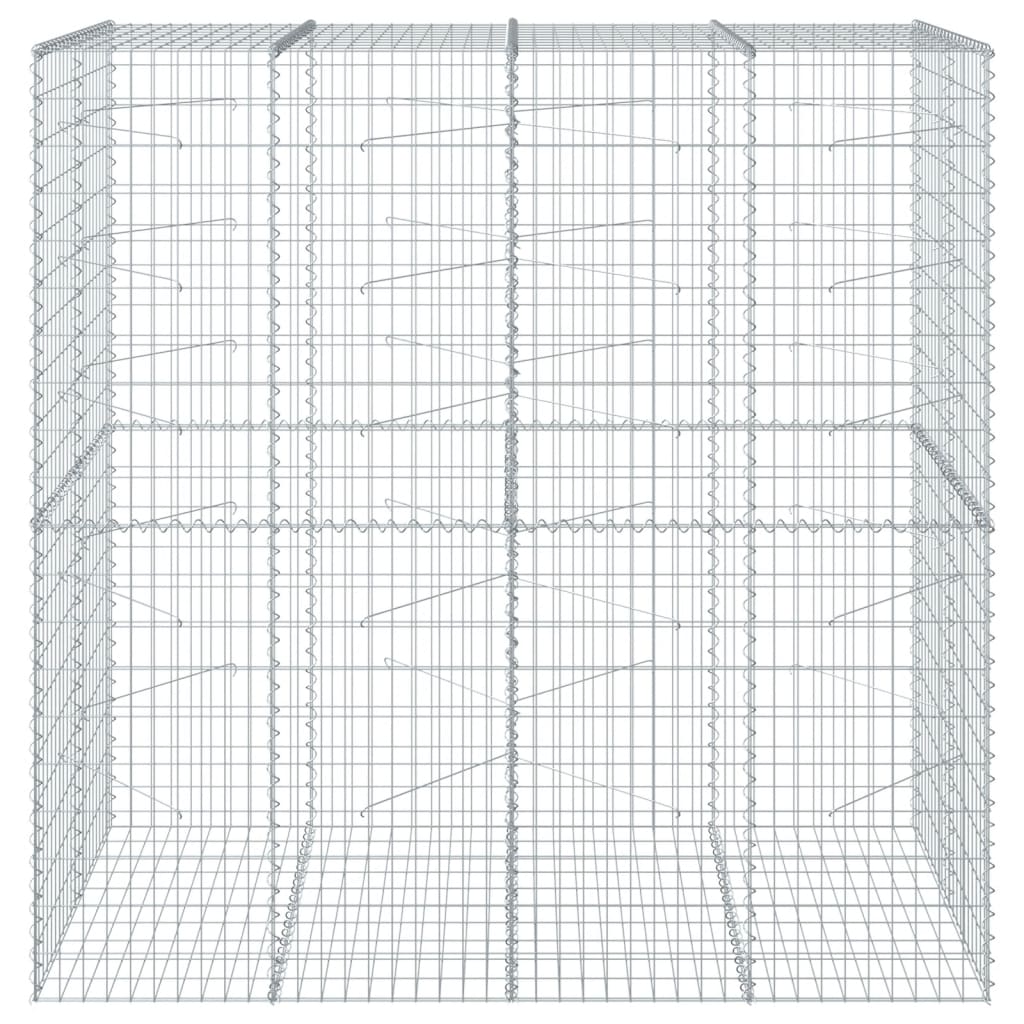 Gabiono krepšys su dangčiu, 200x100x200cm, galvanizuota geležis Gabiono krepšys su dangčiu, 200x100x200cm, galvanizuota geležis - Image 3
