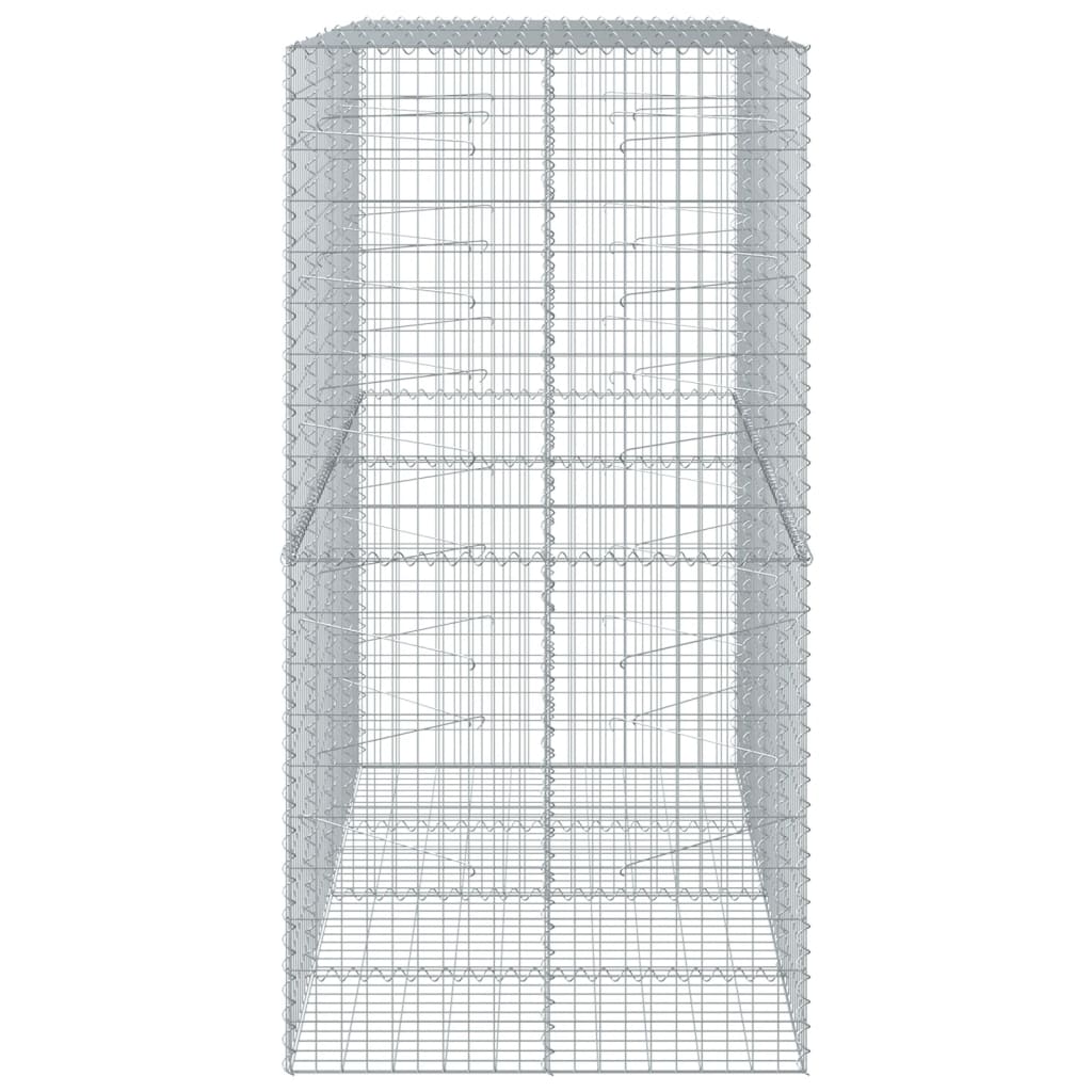 Gabiono krepšys su dangčiu, 200x100x200cm, galvanizuota geležis Gabiono krepšys su dangčiu, 200x100x200cm, galvanizuota geležis - Image 4