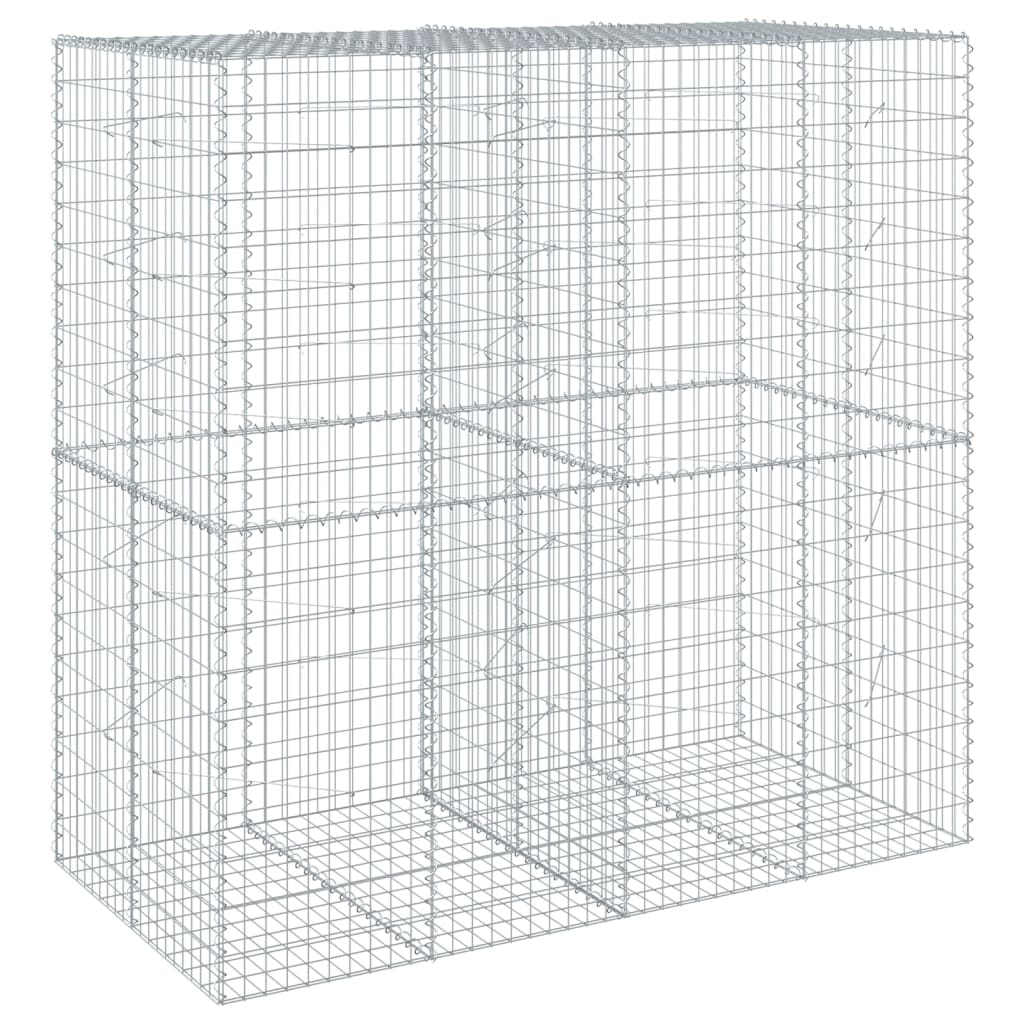 Gabiono krepšys su dangčiu, 200x100x200cm, galvanizuota geležis Gabiono krepšys su dangčiu, 200x100x200cm, galvanizuota geležis - Image 5