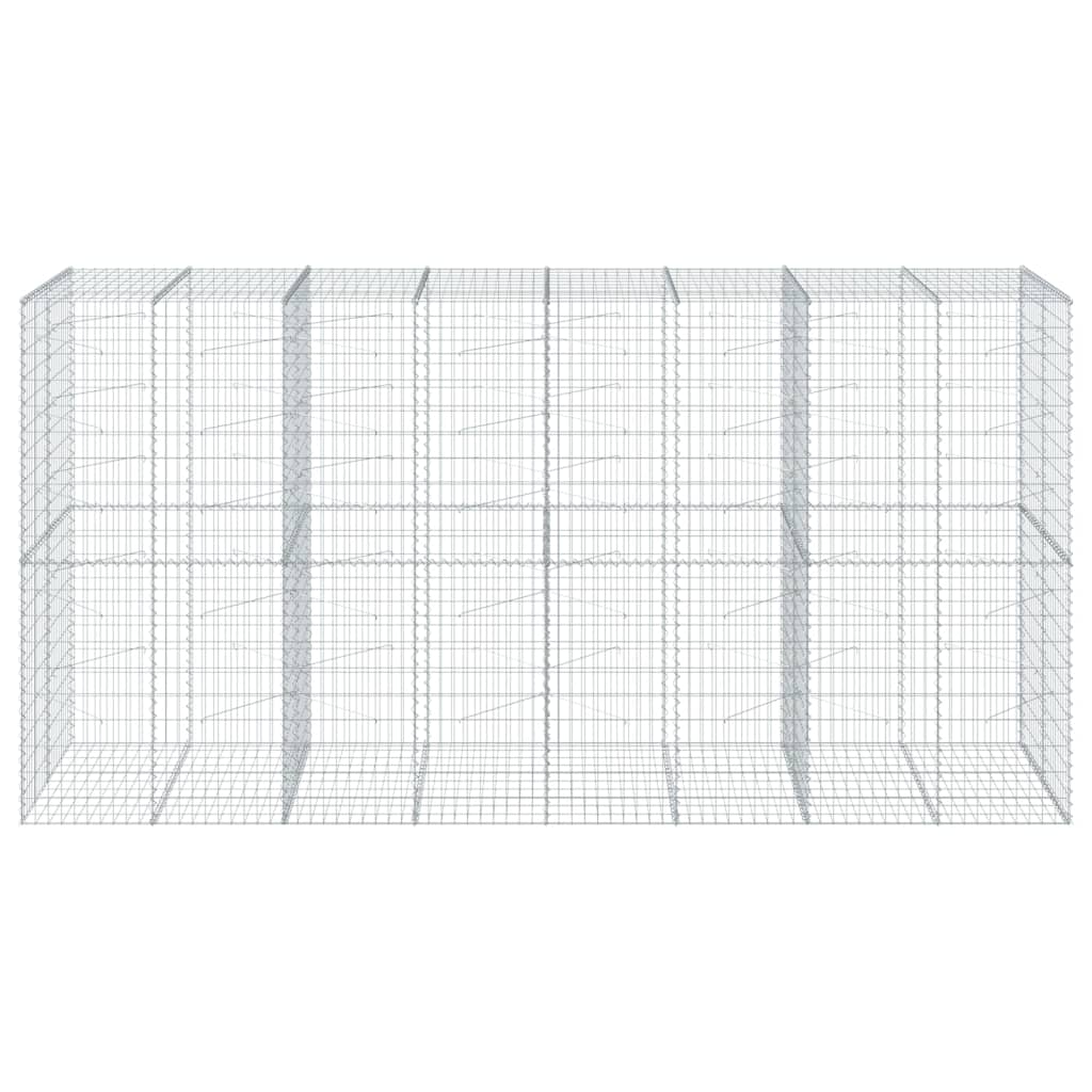 Gabiono krepšys su dangčiu, 400x100x200cm, galvanizuota geležis Gabiono krepšys su dangčiu, 400x100x200cm, galvanizuota geležis - Image 3