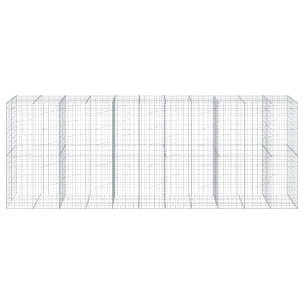 Gabiono krepšys su dangčiu, 550x100x200cm, galvanizuota geležis Gabiono krepšys su dangčiu, 550x100x200cm, galvanizuota geležis - Image 3
