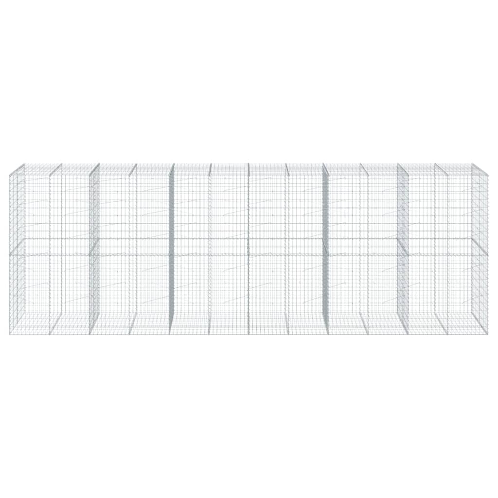 Gabiono krepšys su dangčiu, 600x100x200cm, galvanizuota geležis Gabiono krepšys su dangčiu, 600x100x200cm, galvanizuota geležis - Image 3