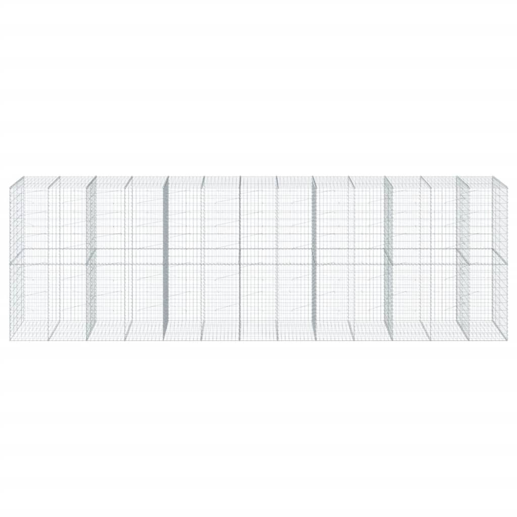 Gabiono krepšys su dangčiu, 650x100x200cm, galvanizuota geležis Gabiono krepšys su dangčiu, 650x100x200cm, galvanizuota geležis - Image 3