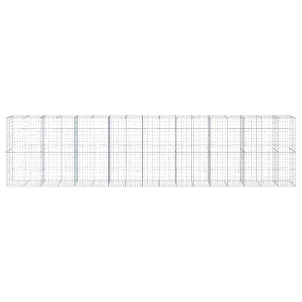 Gabiono krepšys su dangčiu, 850x100x200cm, galvanizuota geležis Gabiono krepšys su dangčiu, 850x100x200cm, galvanizuota geležis - Image 3