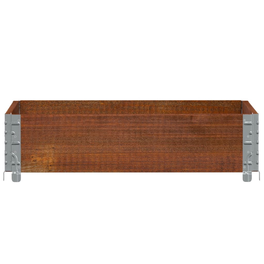 Sodo lovelis, rudas, 80x60cm, pušies medienos masyvas Sodo lovelis, rudas, 80x60cm, pušies medienos masyvas - Image 3