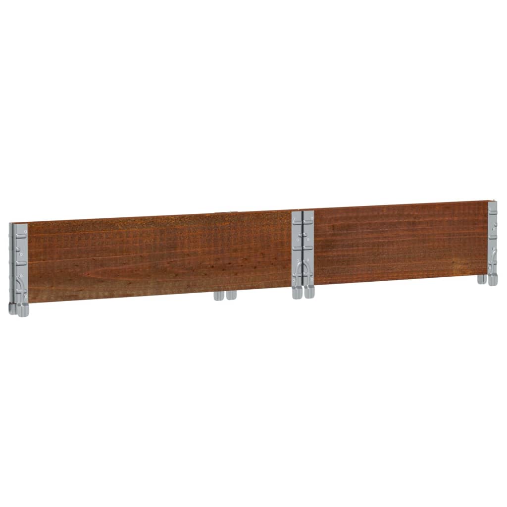 Sodo lovelis, rudas, 80x60cm, pušies medienos masyvas Sodo lovelis, rudas, 80x60cm, pušies medienos masyvas - Image 6