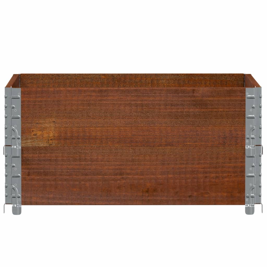 Sodo lovelis, rudas, 80x60cm, pušies medienos masyvas Sodo lovelis, rudas, 80x60cm, pušies medienos masyvas - Image 3