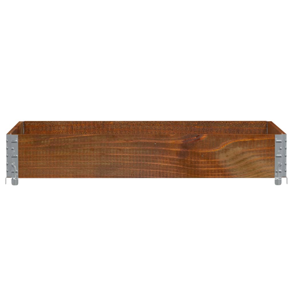 Sodo lovelis, rudas, 120x80cm, pušies medienos masyvas Sodo lovelis, rudas, 120x80cm, pušies medienos masyvas - Image 3